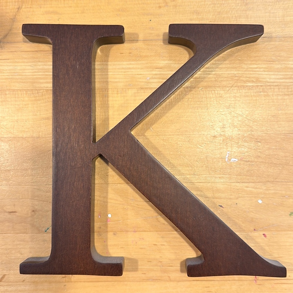 Pottery Barn Kids PBK Wooden Wall Decor Letter “K”